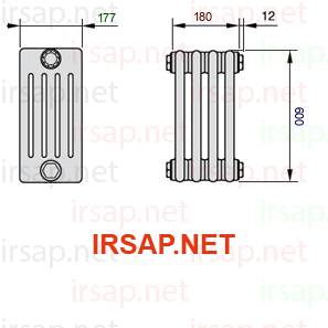 Радиатор IRSAP Tesi 50600/4 T12 CL 01